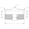 World Wide Fittings Male Pipe to Male Pipe Hex Nipple 3069X06X06 - alternate 2